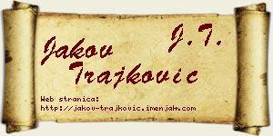 Jakov Trajković vizit kartica